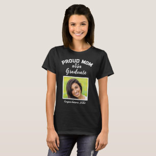 T-shirt Maman fière d'un diplômé 2 cadres photo