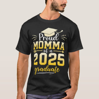 T-shirt Maman fière d'un diplômé de la promotion 2025 Grad