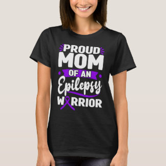 T-shirt Maman fière d'un guerrier contre l'épilepsie Ruban