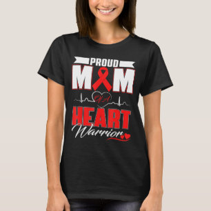T-shirt Maman fière d'un guerrier du cœur Sensibilisation