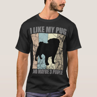 T-shirt Maman fière d'un superbe Pug Shiba