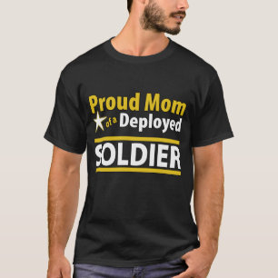 T-shirt Maman fière d'une chemise déployée de soldat