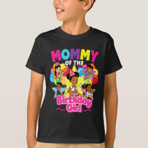 T-shirt Maman fille d'anniversaire gracie poupée rose fami