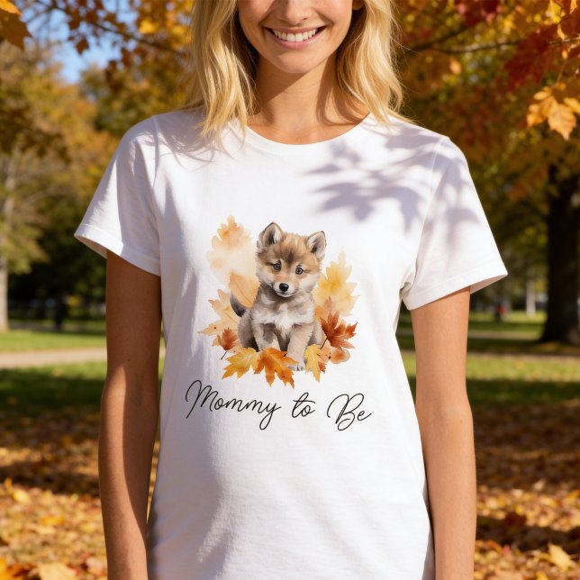 T-shirt Maman future loup des forêts adorable (Créateur téléchargé)