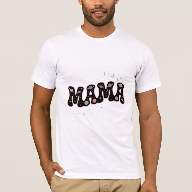 T-shirt Maman Galaxie Espace (Devant)