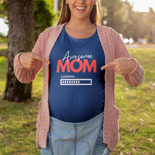 T-shirt Maman géniale Chargement de la fête des mères Mama (Créateur téléchargé)