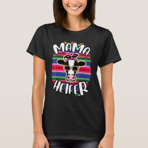 T-shirt Maman Génisse Maman Vache Mère Ferme Bétail Mignon