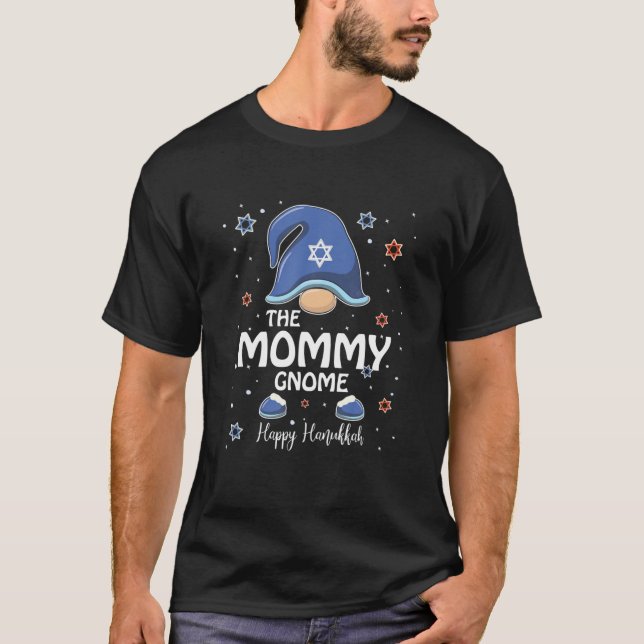 T-shirt Maman Gnome Funny Hanoukka Family Correspondant Py (Devant)