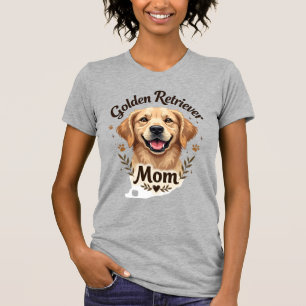 T-shirt Maman Golden Retriever Vintage Amateur de Chiens T