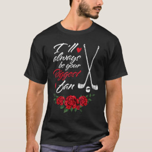 T-shirt Maman Grand-mère Fan Fan Hockey Flowers Happy Moth