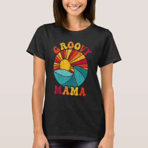 T-shirt Maman Groovy Esthétique des Années 70 Nostalgie Ré