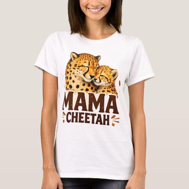 T-shirt Maman Guépard (Devant)