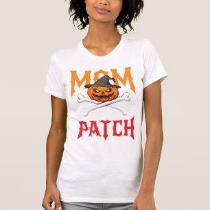 T-shirt Maman Halloween de Patch Pumpkin Sorcière