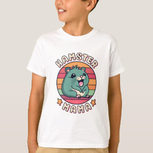 T-shirt Maman Hamster Mignonne Kawaii Rongeur Mère