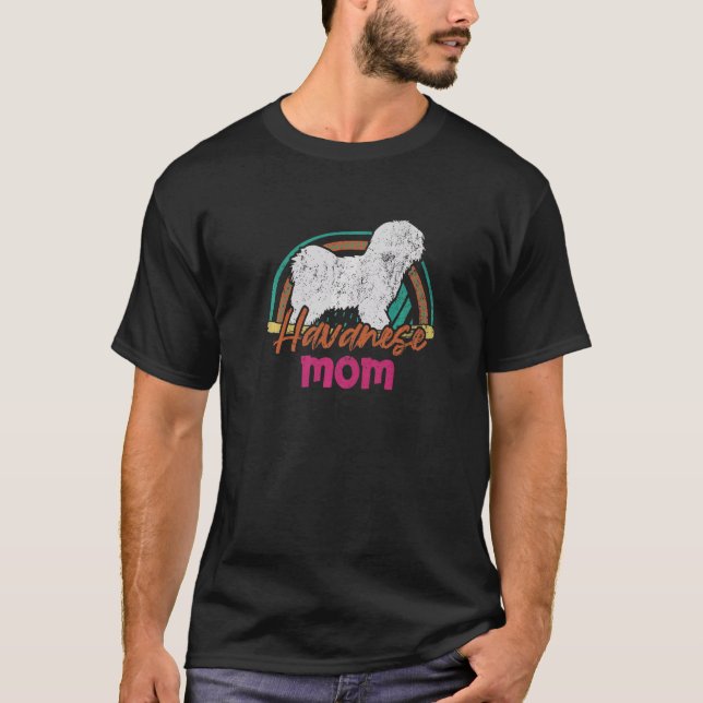 T-shirt Maman Havanese  chien Havanese (Devant)