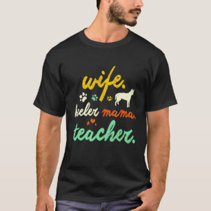 T-shirt Maman Heeler Mignonne Maman Mère Chien Bétail Femm