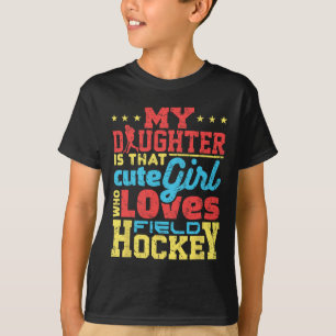 T-shirt Maman Hockey sur gazon Papa Parent