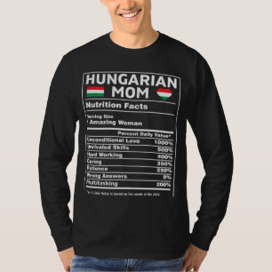 T-shirt Maman hongroise pour femmes drapeau de Hongrie mèr
