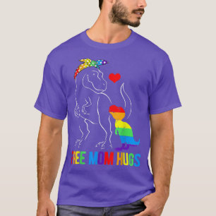 T-shirt Maman Hugs Dinosaur Re Mamasaurus Ally Rainbow Dra