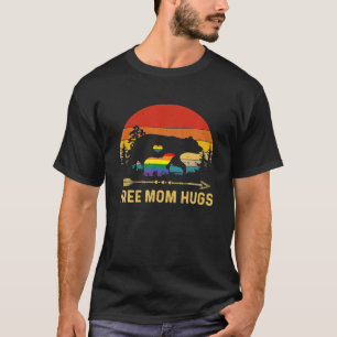 T-shirt Maman Hugs LGBT Pride Mama Bear Retro Cadeau