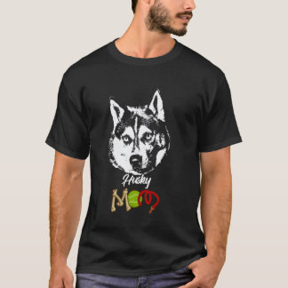 T-shirt Maman Husky Mignonne