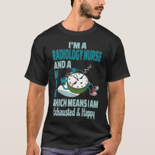 T-shirt Maman Infirmière Radiologie Fatigué Occupé Éhausté
