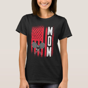 T-shirt Maman Joueur Dminton Retro Jeu Us Drapeau Merica S