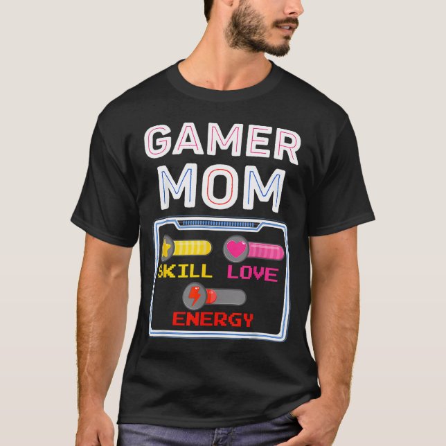 T-shirt Maman Joueuse de Jeux Vidéo Anniversaire Garçon Fi (Devant)