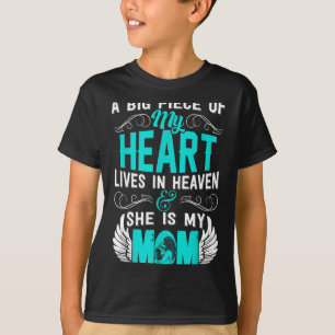 T-shirt Maman jour du souvenir mon ange gardien un gros mo