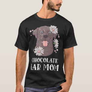 T-shirt Maman Lab chocolat Labrador Retriever Chien