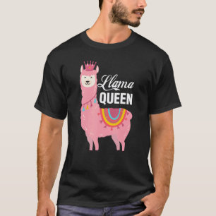 T-shirt Maman Lama Reine Animal Mignon Pour Femmes Lama 2