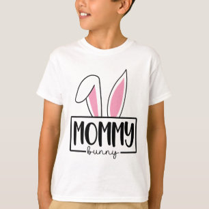 T-shirt Maman Lapin Drôle Joyeuses Pâques Famille Tenue As