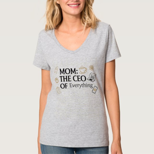 T-shirt Maman : Le PDG de Everything Funny (Devant)
