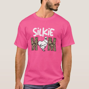 T-shirt maman léopard de poulet à la soie drôle