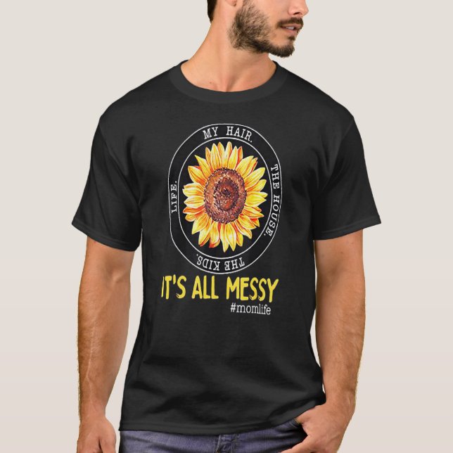 T-shirt Maman Life Sunflower (Devant)