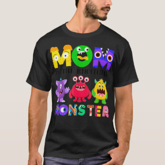 T-shirt Maman Little Monster Enfants 1er anniversaire de f