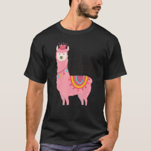 T-shirt Maman Llama Queen Cute Animal Pour Femmes Llama 1