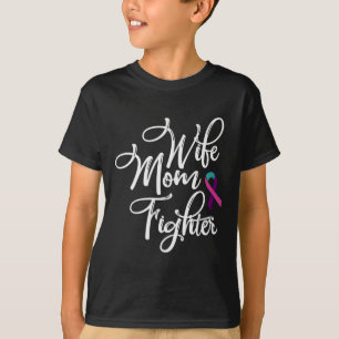 T-shirt Maman lutte contre le cancer du thyroïde Sensibili