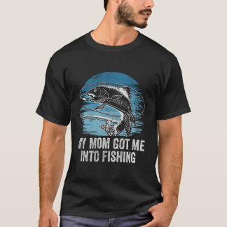 T-shirt Maman M'A Fait Pêcher Moment Parents Mère Maman
