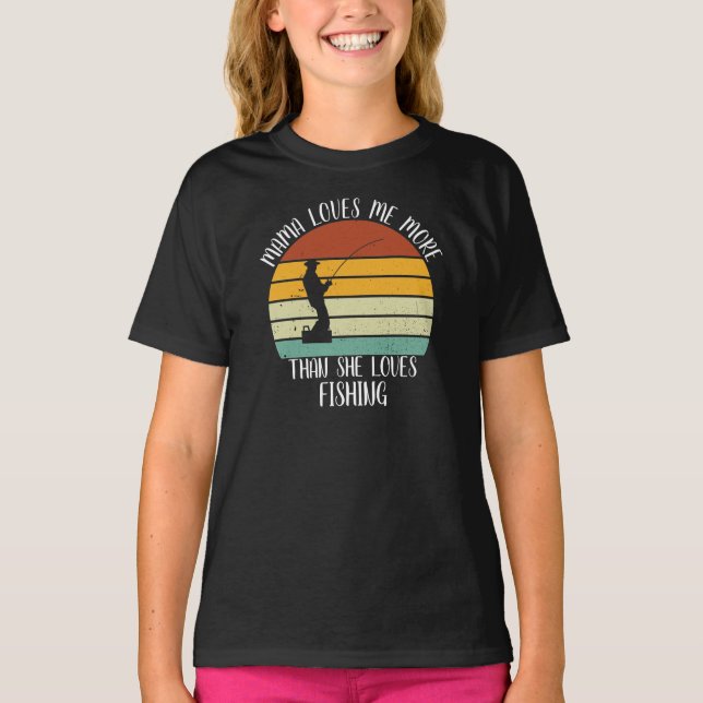 T-shirt Maman M'Aime Plus Qu'Elle N'Aime Pêcher (Devant)