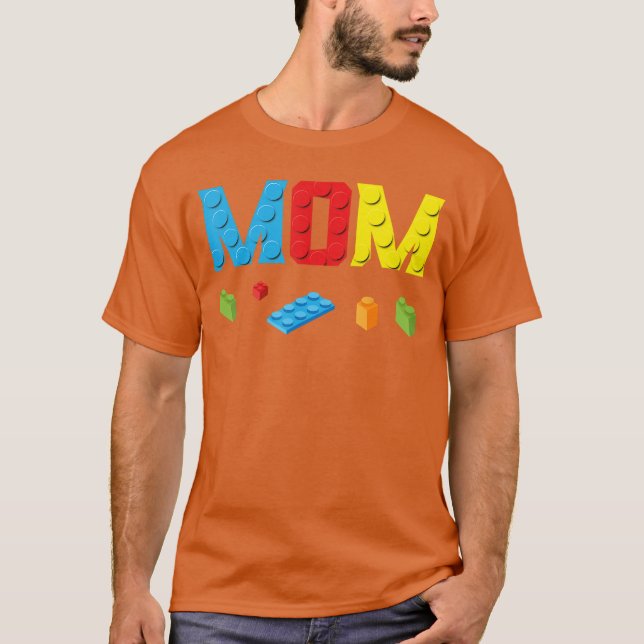 T-shirt Maman maître constructeur briques de construction  (Devant)