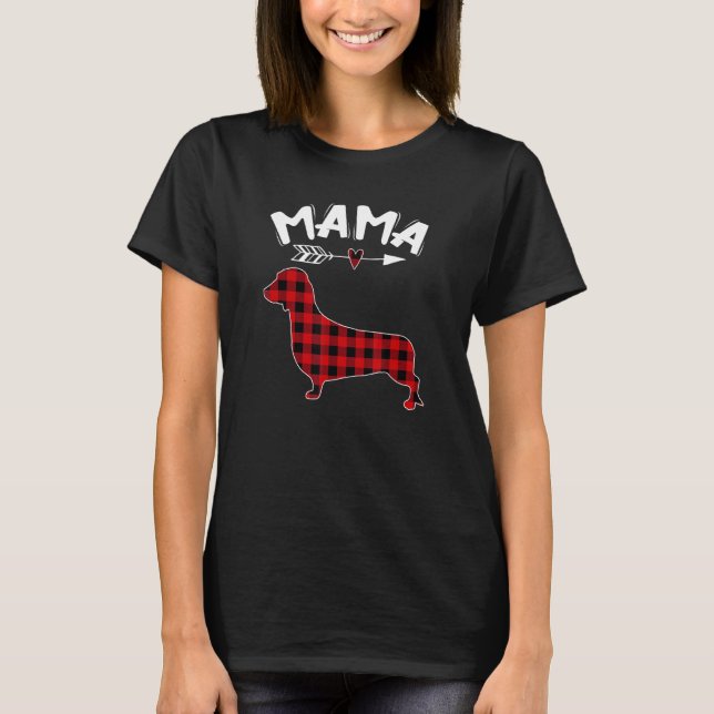 T-shirt Maman maman Dachshund (Devant)