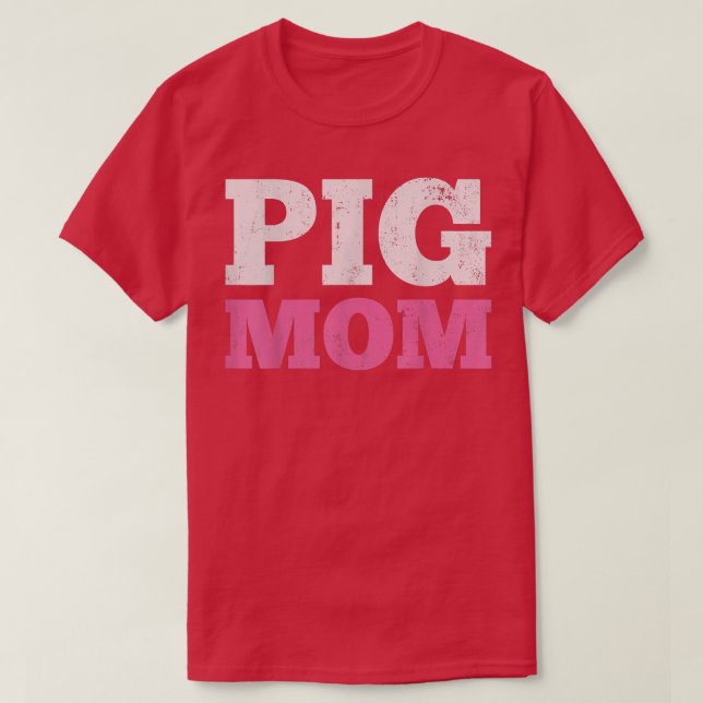 T-shirt Maman maman de porc (Design devant)