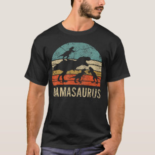 T-shirt Maman Maman Mama Dinosaur Drôle 3 Trois Enfants Ma