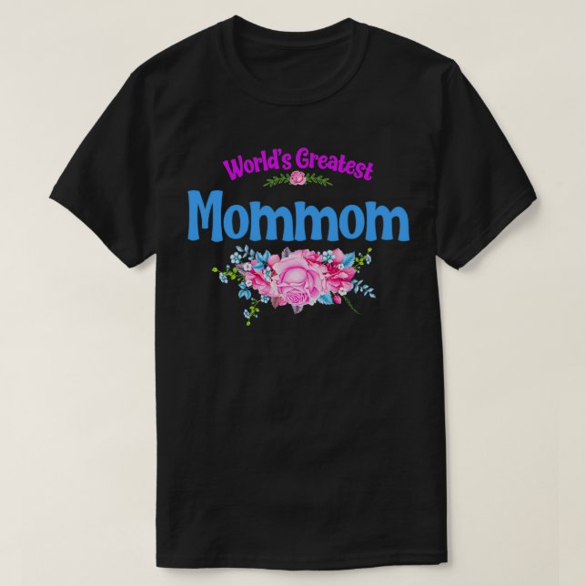 T-shirt Maman mamie la plus grande du monde (Design devant)