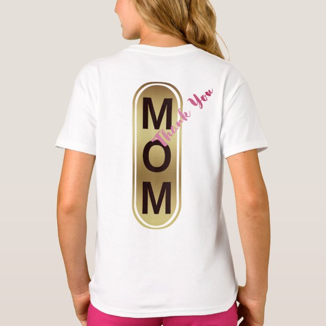 T-shirt Maman, Merci ! (Dos)