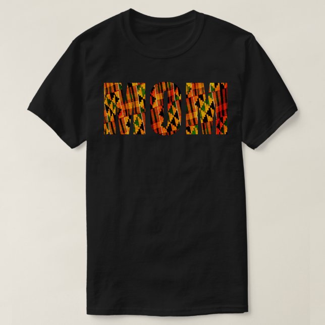 T-shirt Maman mères Kente Motif (Design devant)