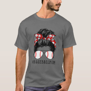 T-shirt Maman Messy Bun Fier Mama Scarf S