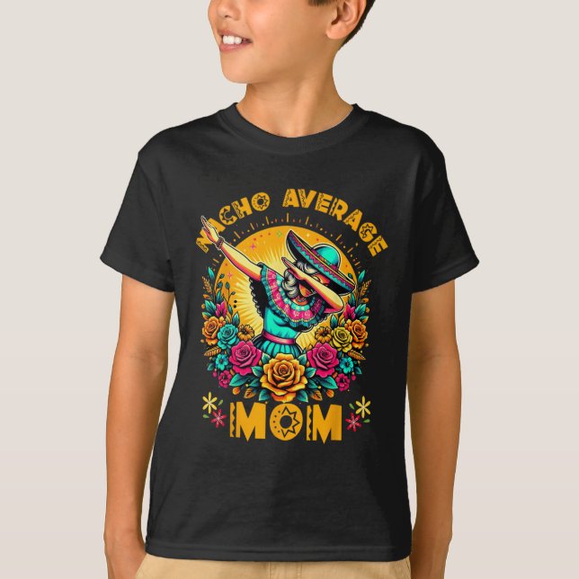 T-shirt Maman mexicaine Poncho Mama Dia De Los Muertos Flo (Devant)