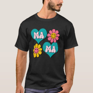 T-shirt Maman Mignonne Maman Maman Fleurie Bonne Fête Des